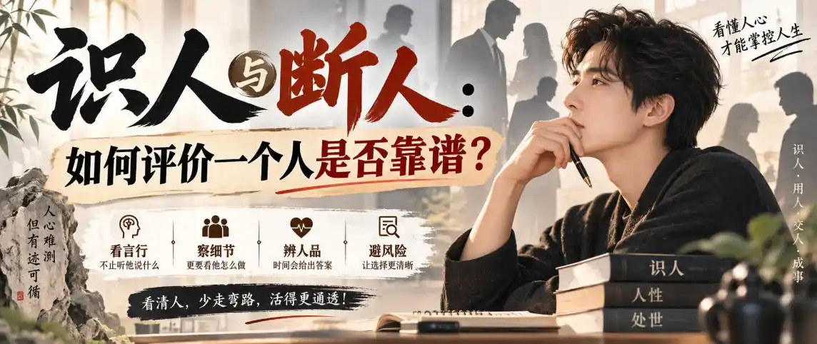 付费文章：识人与断人：如何评价一个人是否靠谱？-北疆网创