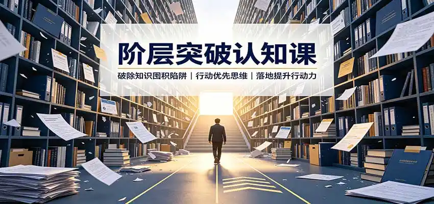阶层突破认知课：破除知识囤积陷阱，行动优先思维，落地提升行动力-北疆网创