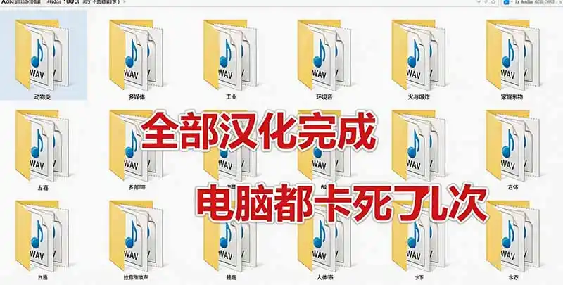请称爆硬盘！Adobe 和 达芬奇 官方提供的高品质免版税音效库， 10000+ 免费商用音效合集，已离线打包-北疆网创
