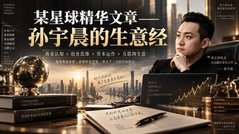 某星球精华文章——孙宇晨的生意经-北疆网创