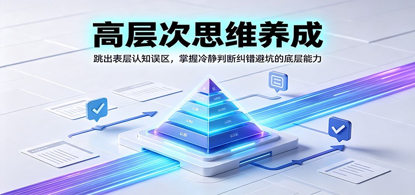 高层次思维养成:跳出表层认知误区,掌握冷静判断纠错避坑的底层能力-北疆网创