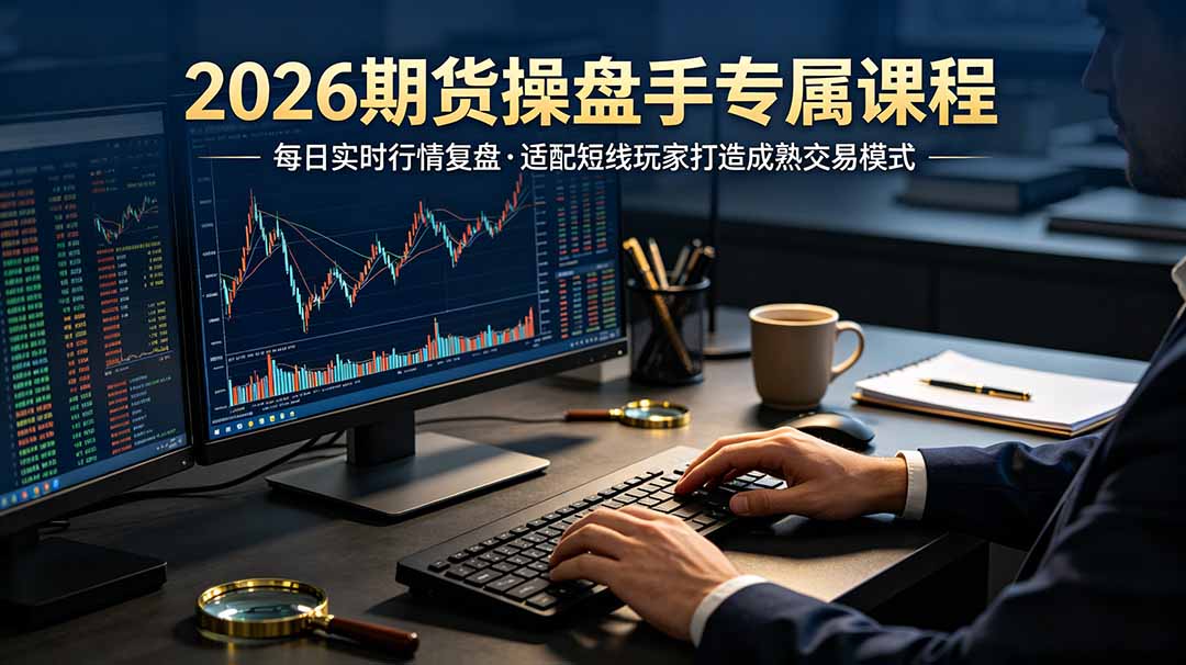 2026期货操盘手专属课程-更新7月11，每日实时行情复盘，适配短线玩家打造成熟交易模式-北疆网创