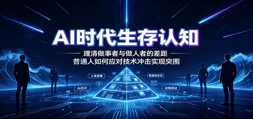 AI时代生存认知:理清做事者与做人者的差距,普通人如何应对技术冲击实现突围-北疆网创