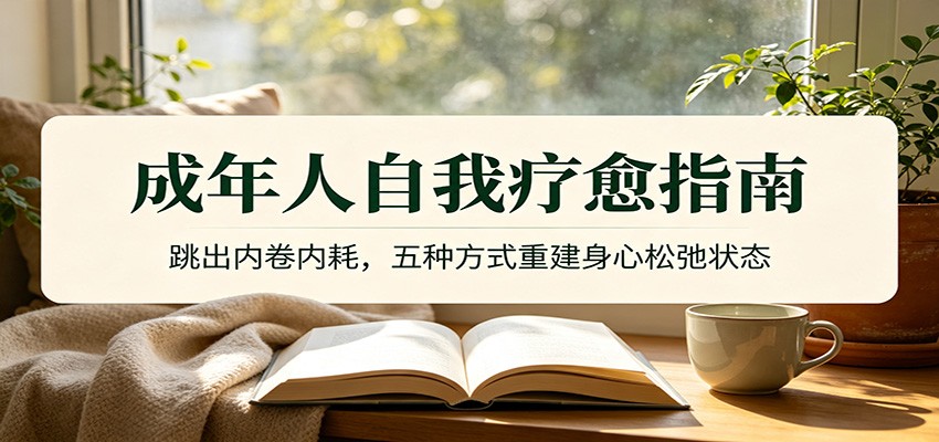 成年人自我疗愈指南:跳出内卷内耗,五种方式重建身心松弛状态-北疆网创