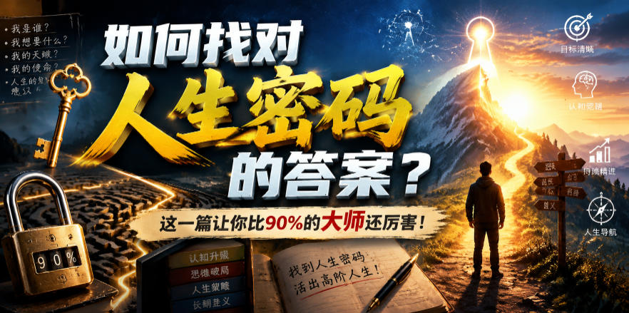付费文章:如何找对人生密码的答案?这一篇让你比90%的大师还厉害!-北疆网创